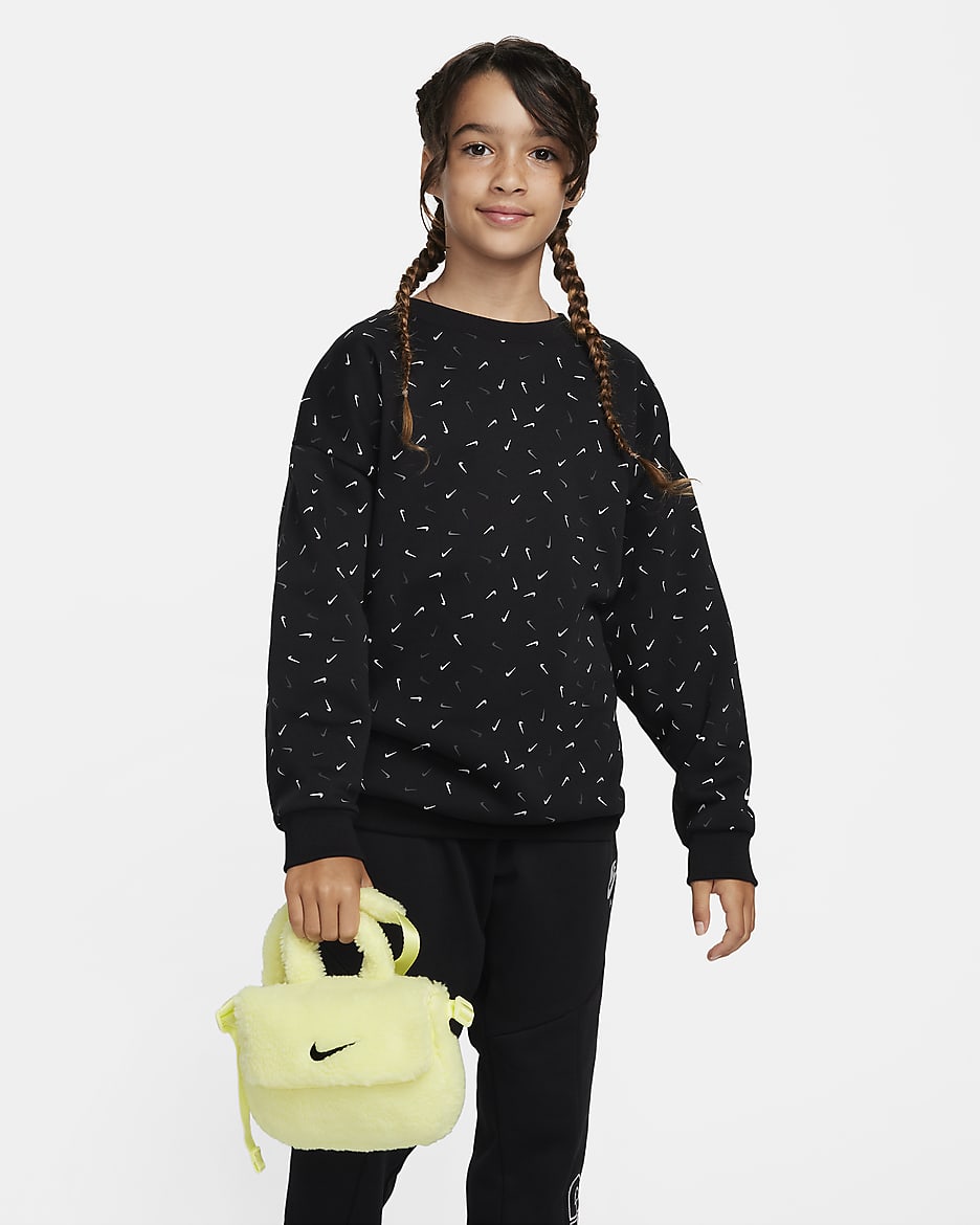 フェイクファー ボディバッグ NIKE公式】ナイキ キッズ フェイクファー クロスボディバッグ